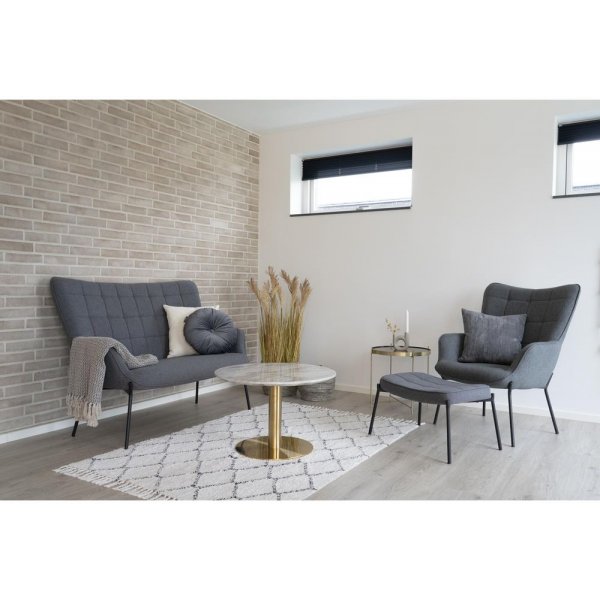 Glasgow 2-sits soffa - Gr�/svart