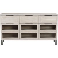 Rexton sideboard - Whitewash/stål Rexton sideboard - Whitewash/stål
