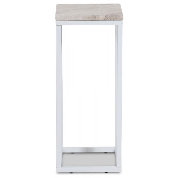 Accent sängbord/piedestal 65 - Vit / beige Accent sängbord/piedestal 65 - Vit / beige