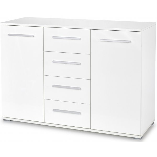 Meuble de rangement Abdel 116 cm - Blanc Meuble de rangement Abdel 116 cm - Blanc