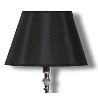Siden lampskärm 20 cm - Svart Siden lampskärm 20 cm - Svart