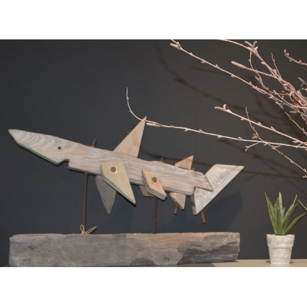 Dekoration Haj - Återvunnet trä Dekoration Haj - Återvunnet trä
