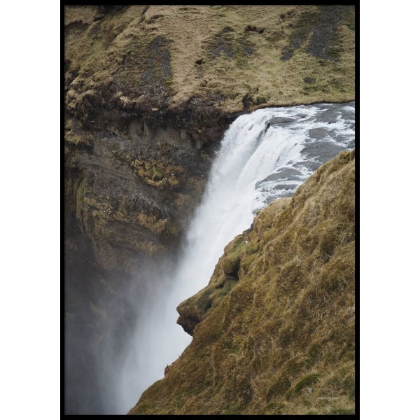 SKGAFOSS ICELAND - Poster 50x70 cm