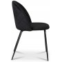 Plaza velvet stol - Svart sammet
