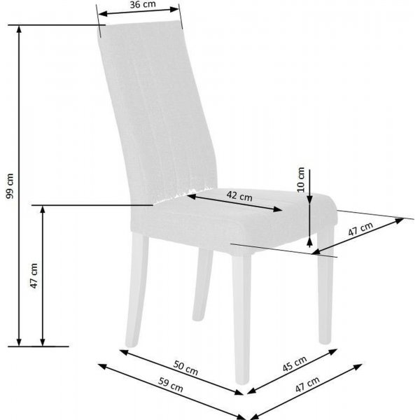 Chaise Heather - Gris