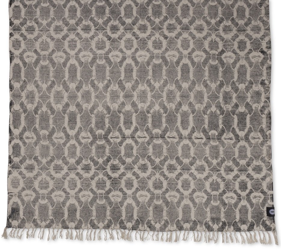 Stentvättad bomullsmatta Manchester Svart - 160x230 cm - Vintagemattor, Mattor