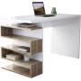 Snake skrivbord 120x60 cm - Vit/valnt