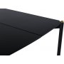 Pelle matbord i svartbetsad ek - 190x90 cm
