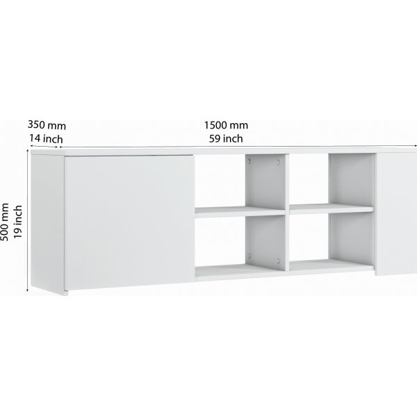 Romina TV-bänk - Vit Romina TV-bänk - Vit