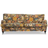 Savoy 3-sits soffa med blommigt tyg - Havanna Brun Savoy 3-sits soffa med blommigt tyg - Havanna Brun