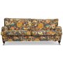 Savoy 3-sits soffa med blommigt tyg - Havanna Brun