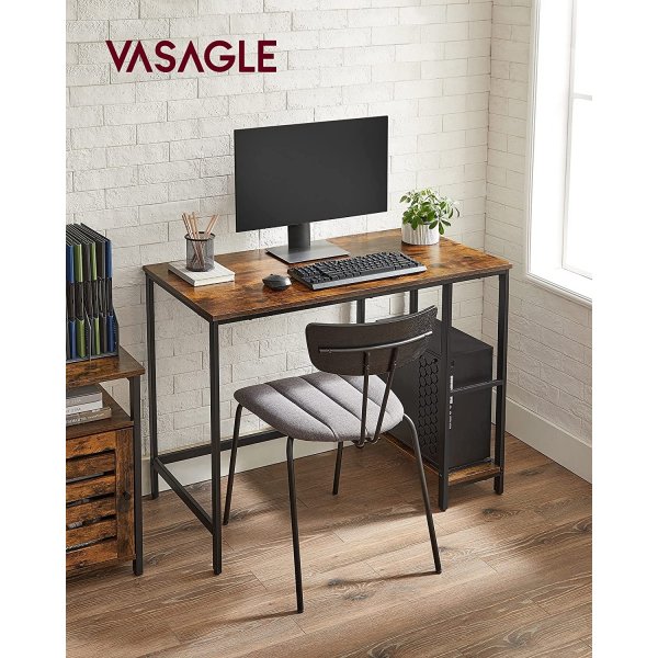 Bureau Osman 120 x 60 cm - Marron/noir Bureau Osman 120 x 60 cm - Marron/noir
