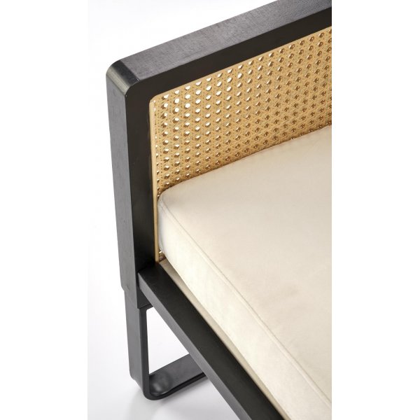 Fauteuil Ilario - Noir/beige Fauteuil Ilario - Noir/beige