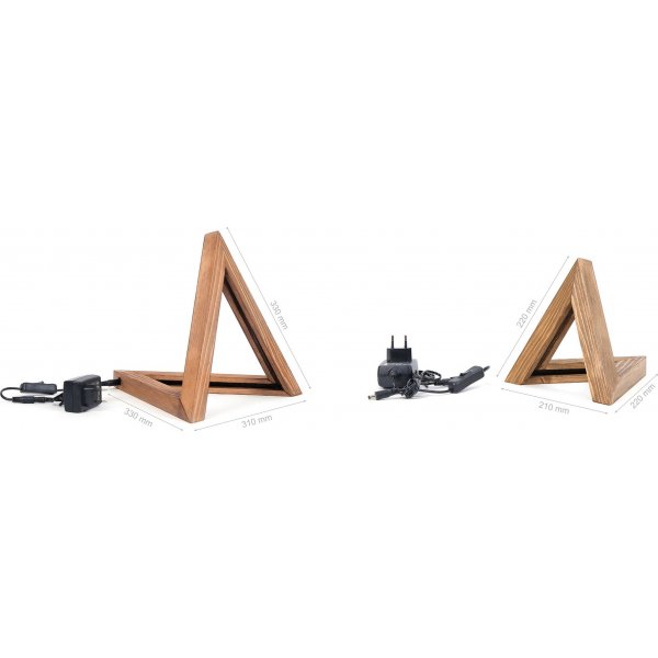 Lampe à poser Cheops 3 - Marron Lampe à poser Cheops 3 - Marron