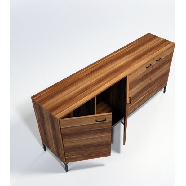 Buffet Porta - Noyer/noir Buffet Porta - Noyer/noir