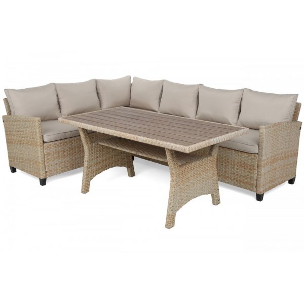 Lagos Hrnsoffa med bord i konstrotting - Natur