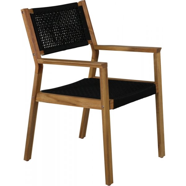 Chaise de salle à manger Little John - Noir/Naturel Chaise de salle à manger Little John - Noir/Naturel