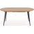 Table  manger Rocky 120-160 cm - Chne/noir