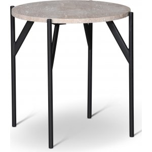 Paus lampbord D50 cm - Svart air underrede / Ljus Travertin Paus lampbord D50 cm - Svart air underrede / Ljus Travertin