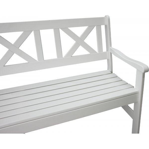 Europa tr�dg�rdsb�nk 3-sits - Vit + Textilreng�ring f�r m�bler