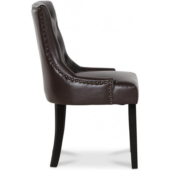 Paris matgrupp svart bord med 4 st Tuva Eastport stolar i brun PU Paris matgrupp svart bord med 4 st Tuva Eastport stolar i brun PU