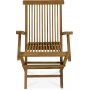 Utegrupp: 6 stolar och matbord 210 x 90 cm teak - Salt