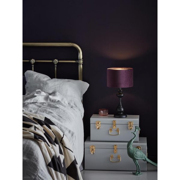 Connor bordslampa - Svart/lila Connor bordslampa - Svart/lila