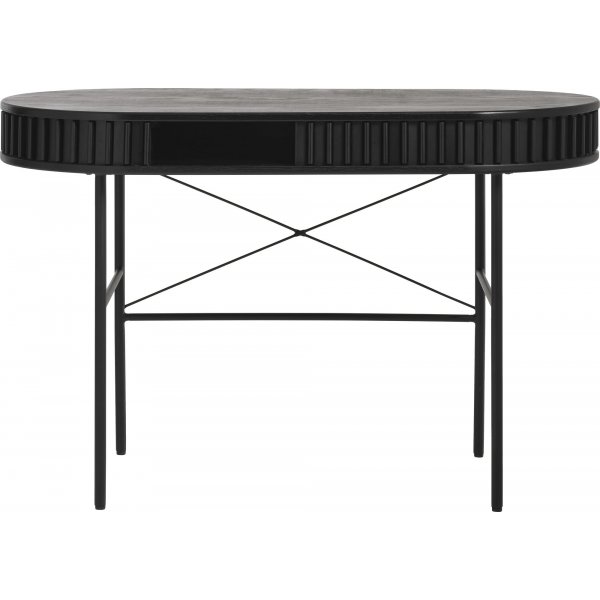 Bureau Sierra avec tiroir en chêne teinté noir Bureau Sierra avec tiroir en chêne teinté noir