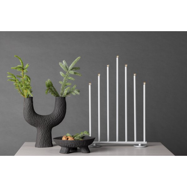 Björnfjället ljusstake 32 x 52 cm - Svart/Silver Björnfjället ljusstake 32 x 52 cm - Svart/Silver