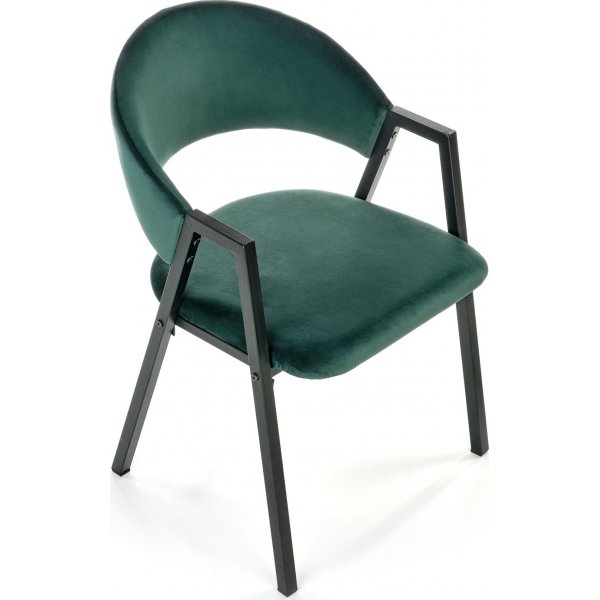 Chaise de salle  manger Cadeira 473 - Vert fonc