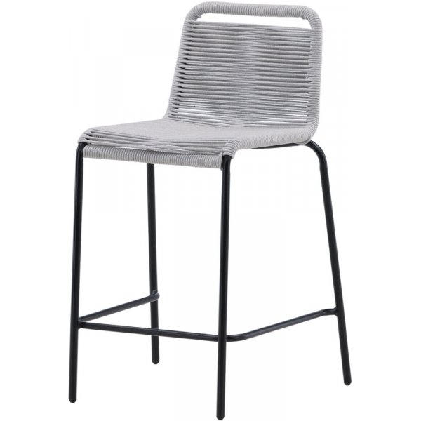 Lindos barstol - Svart/Ljusgrå Lindos barstol - Svart/Ljusgrå