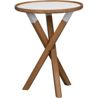 Morris lampbord - Vit/ek Morris lampbord - Vit/ek