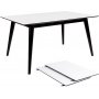 Copenhagen Matbord - Vit/svart - 150/230x95