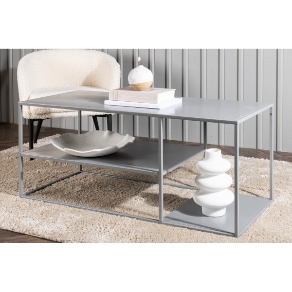 Tr�ne soffbord 120 x 50 cm - Ljusgr�