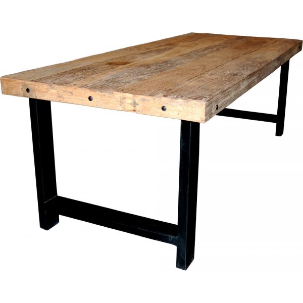 lvsborg matbord 221 cm - tervunnet tr/metall