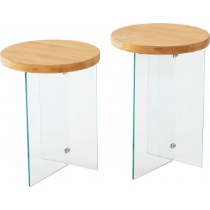 Ensemble de tables d'appoint Serenity 35/35 cm - Chne