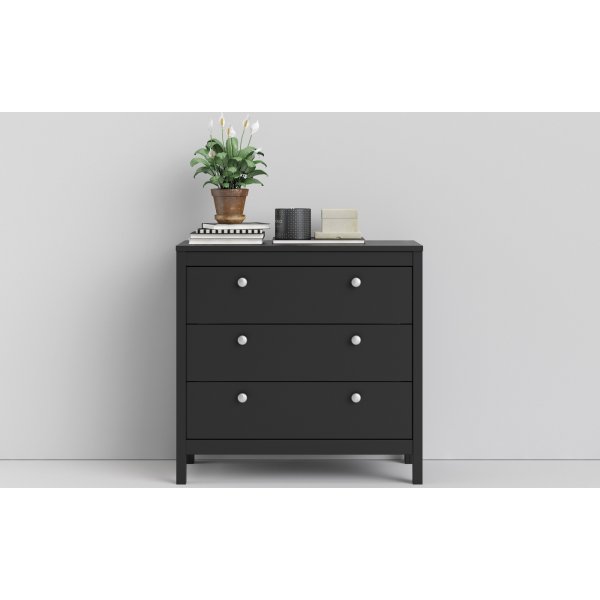 Madrid dressoir met 3 laden - Zwart Madrid dressoir met 3 laden - Zwart