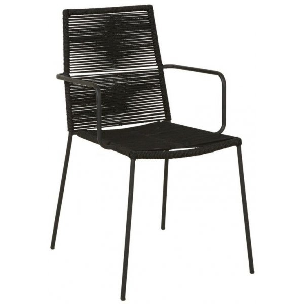 Rope matstol - Svart