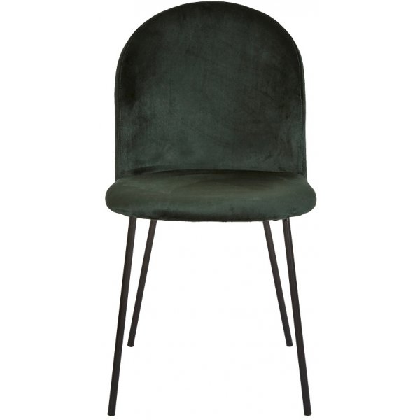 Khloe stol - Mörkgrön sammet Khloe stol - Mörkgrön sammet