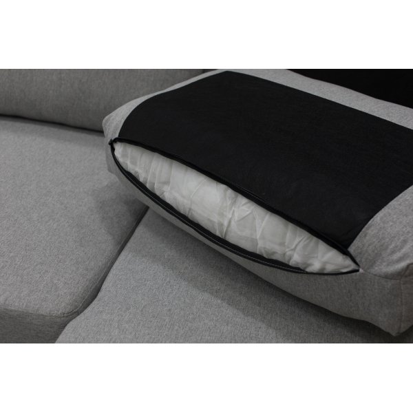 Soffa 309 cm ljusgrå - Solna + Fläckborttagare för möbler Soffa 309 cm ljusgrå - Solna + Fläckborttagare för möbler