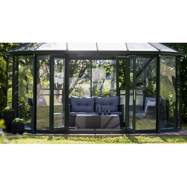 Ballingslöv utegrupp: soffa, fåtöljer och bord - Antracit konstrotting Ballingslöv utegrupp: soffa, fåtöljer och bord - Antracit konstrotting