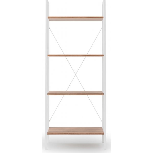 Bibliothque Perlie - Chne Sonoma/blanc