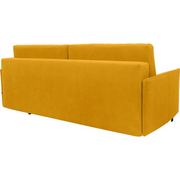 Logan 3-sits bäddsoffa - Gul Logan 3-sits bäddsoffa - Gul