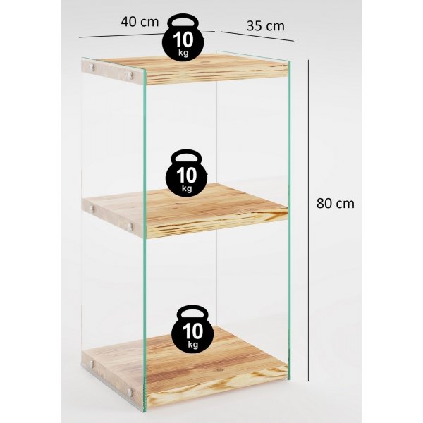 Bibliothque Niagara 80 cm - Chne