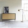 Volume sideboard med mssings drrar 132 cm