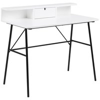 Elgin skrivbord - Vit/svart Elgin skrivbord - Vit/svart