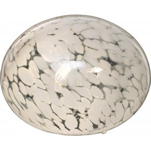 Lampe de table Globus 24 cm - Blanc  pois