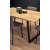 Gentofte matbord 160 cm - Ek/svart