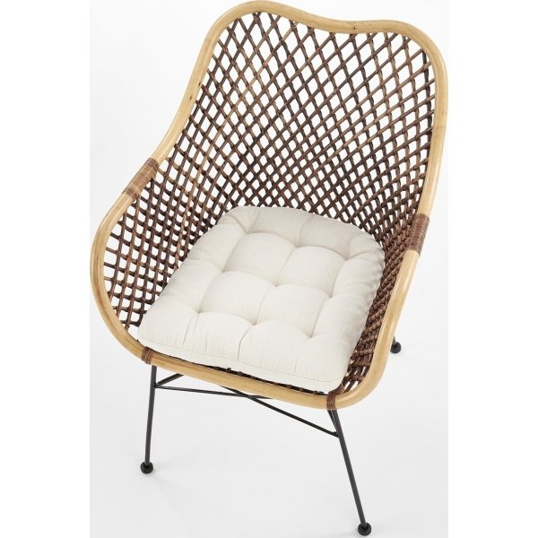 Brody utestol - Rotting/svart + Textilrengöring för möbler Brody utestol - Rotting/svart + Textilrengöring för möbler