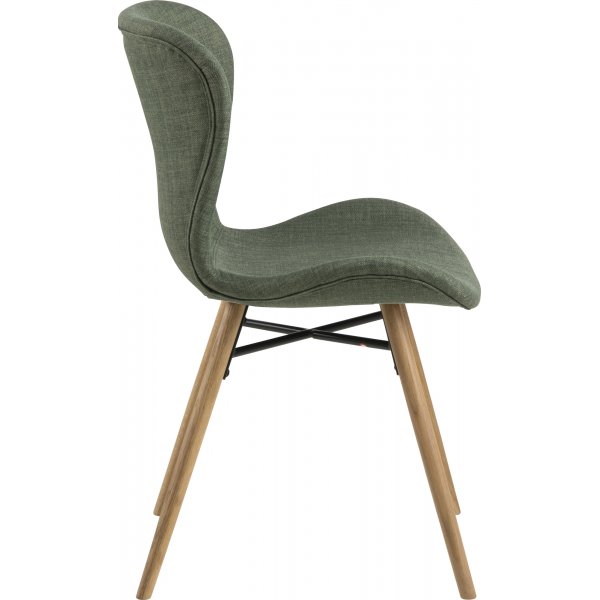 Chaise de salle  manger Batilda - Vert/chne